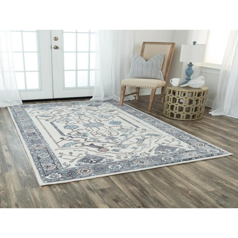 Rizzy Essence Area Rug ESS102 5' x 7'6" Beige/Gray