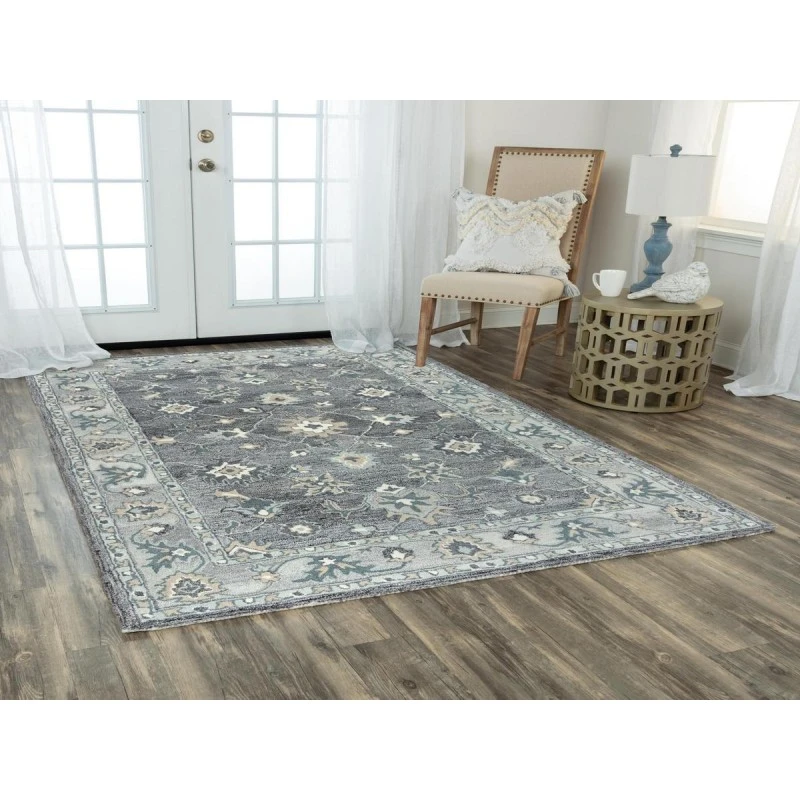Rizzy Essence Area Rug ESS106 5' x 7'6" Gray