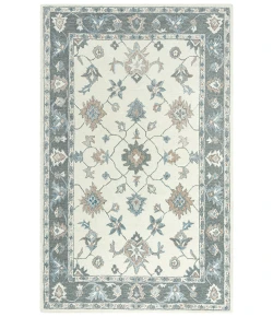 Rizzy Home Essence ESS101 Ivory / Gray Area Rug 5 ft. X 7 ft. 6 in. Rectangle