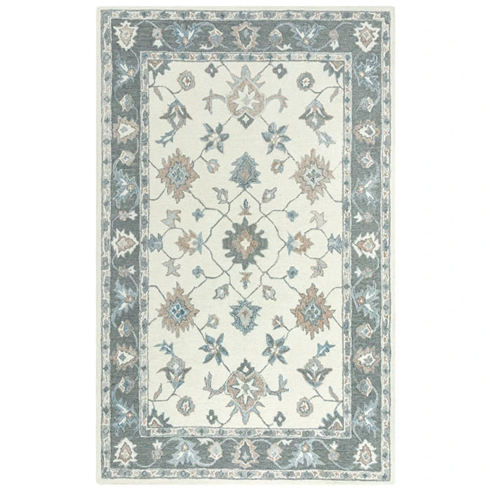 Rizzy Essence Area Rug ESS101 5' x 7'6" Ivory/Gray