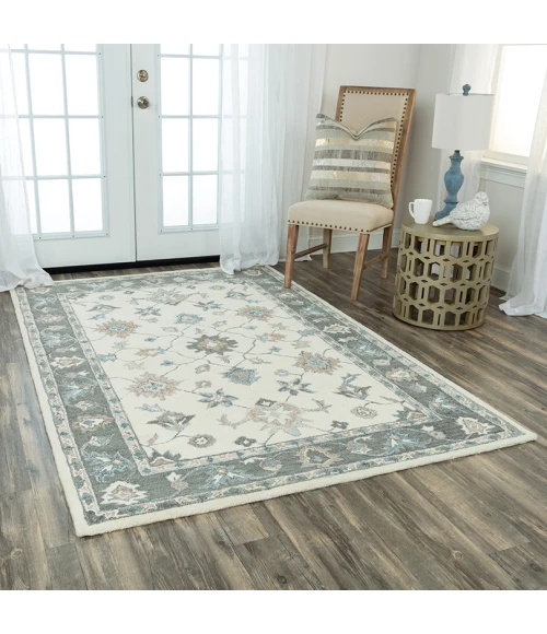 Rizzy Essence Area Rug ESS101 5' x 7'6" Ivory/Gray