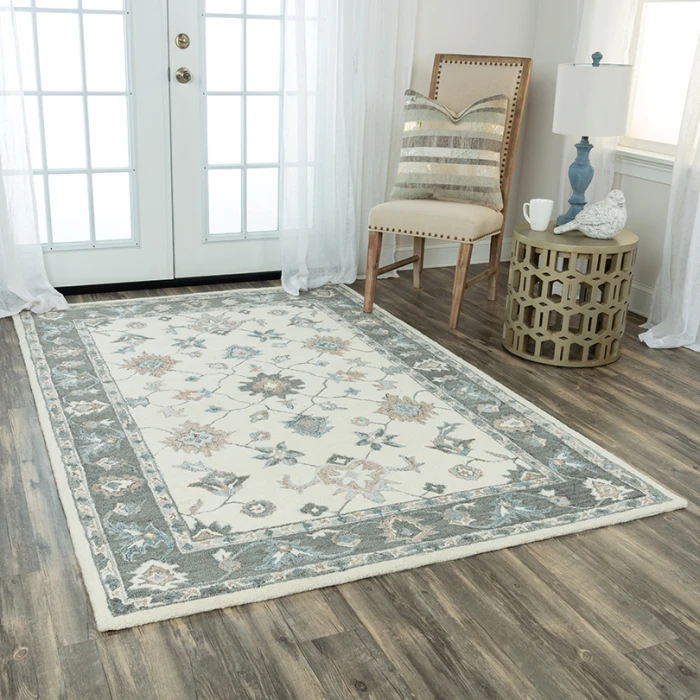 Rizzy Essence Area Rug ESS101 5' x 7'6" Ivory/Gray