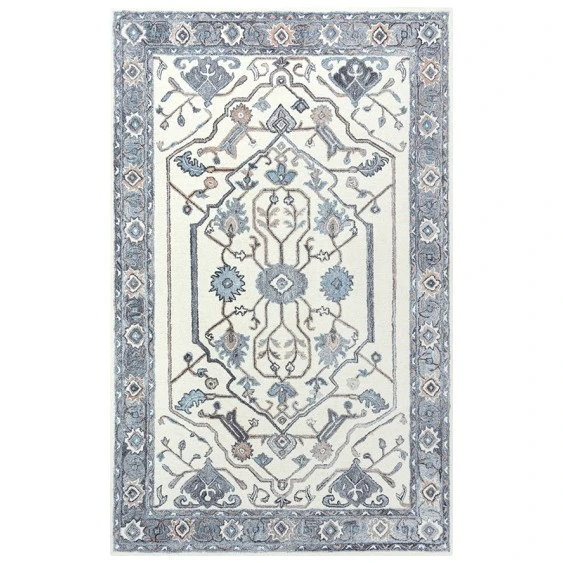 Rizzy Essence Area Rug ESS102 5' x 7'6" Beige/Gray