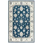 Rizzy Home Essence ESS105 Navy Area Rug 5 ft. X 7 ft. 6 in. Rectangle