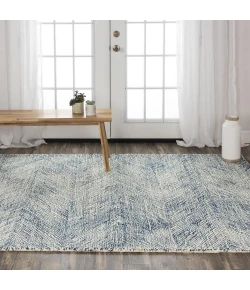 Rizzy Home Etchings ETC102 Ivory / Navy Area Rug 5 ft. X 7 ft. 6 in. Rectangle