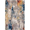 Rizzy Home Evolution Gray/Burgundy EVO443 6 ft. X 9 ft. Rectangle Rug