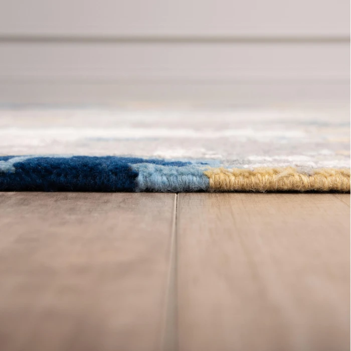 Rizzy Home Evolution Gray/Burgundy EVO443 10 ft. X 14 ft. Rectangle Rug