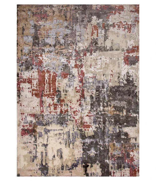 Rizzy Home Evolution Gray/Multi EVO540 6 ft. X 9 ft. Rectangle Rug