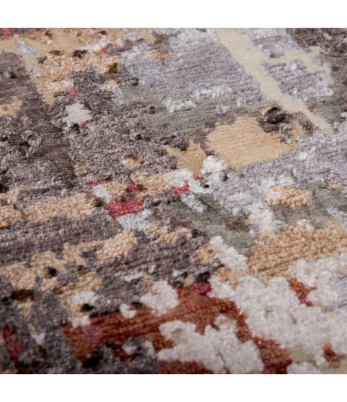 Rizzy Home Evolution Gray/Multi EVO540 6 ft. X 9 ft. Rectangle Rug