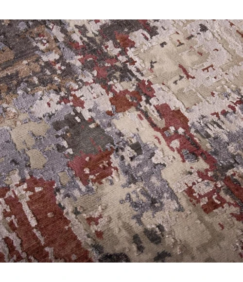 Rizzy Home Evolution Gray/Multi EVO540 6 ft. X 9 ft. Rectangle Rug