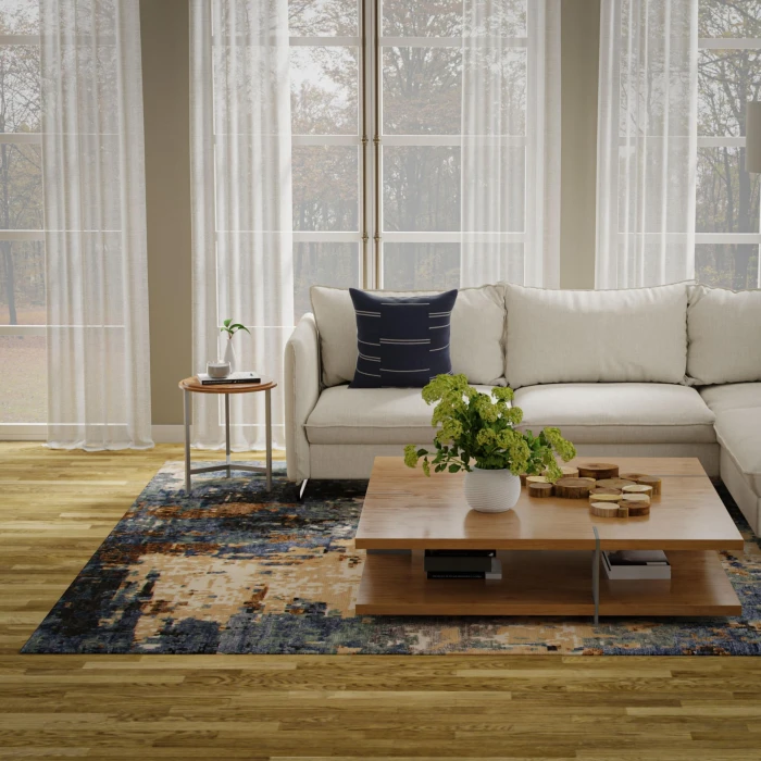Rizzy Home Evolution Gray/Multi EVO541 6 ft. X 9 ft. Rectangle Rug