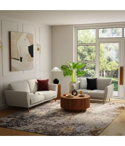 Rizzy Home Evolution Gray EVO663 9 ft. X 12 ft. Rectangle Rug