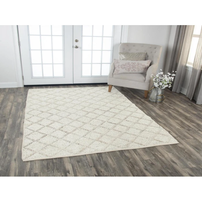 Rizzy Ewe Complete me Area Rug EWE107 5' x 8' Beige