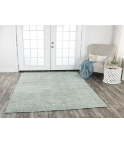 Rizzy Home Grand Haven GH722A Aqua Area Rug 9 ft. X 12 ft. Rectangle