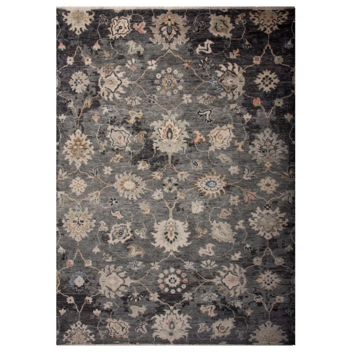 Rizzy Home Hallmark Charcoal HAL238 8 ft. X 10 ft. Rectangle Rug