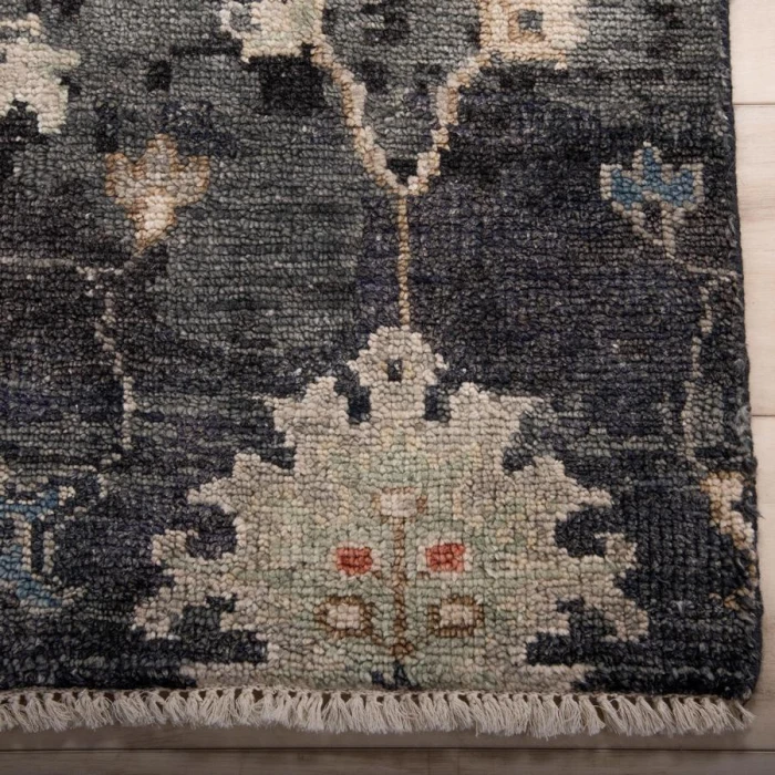 Rizzy Home Hallmark Charcoal HAL238 8 ft. X 10 ft. Rectangle Rug