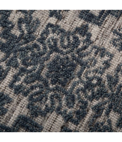 Rizzy Home Hilton Ivory/Gray HTN721 9 ft. X 12 ft. Rectangle Rug