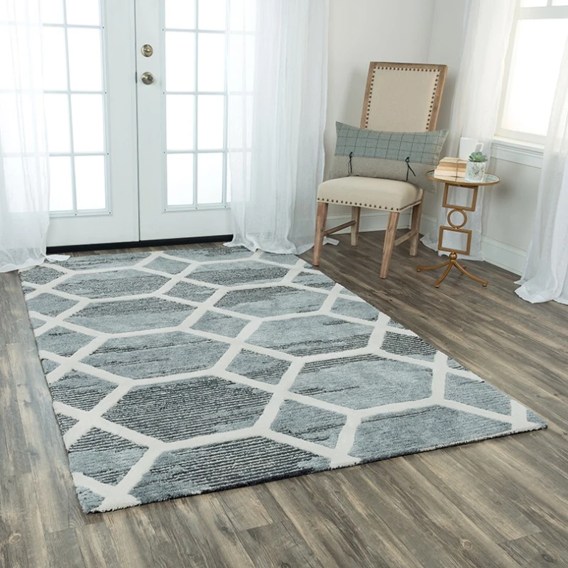 Rizzy Haven Area Rug HVN102 7'6" x 9'6" Gray