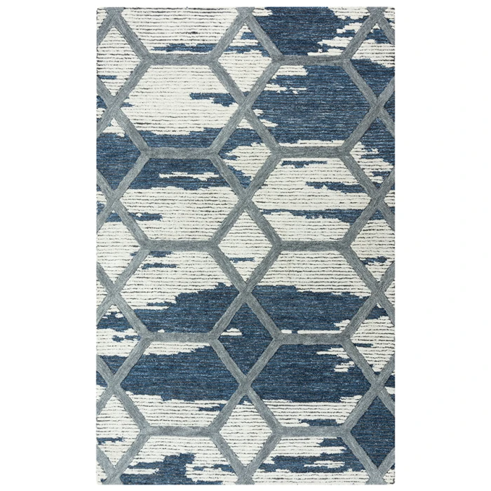 Rizzy Haven Area Rug HVN103 7'6" x 9'6" Blue