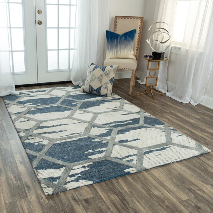 Rizzy Haven Area Rug HVN103 7'6" x 9'6" Blue