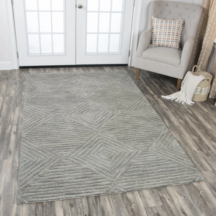 Rizzy Idyllic Area Rug ID916A 5' x 8' Gray