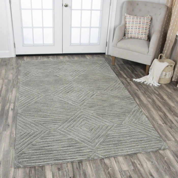 Rizzy Idyllic Area Rug ID916A 5' x 8' Gray
