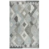 Rizzy Home Idyllic ID927A Dark Gray / Gray Area Rug 5 ft. X 8 ft. Rectangle
