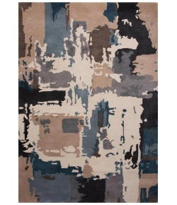 Rizzy Home Kinetic Blue KIN532 9 ft. 9 in. X 12 ft. 9 in. Rectangle Rug