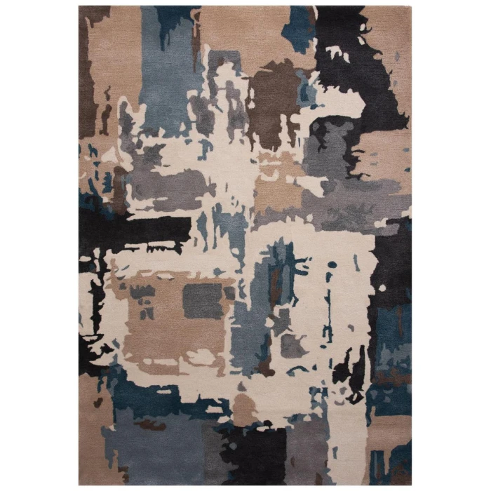 Rizzy Home Kinetic Blue KIN532 5 ft. X 8 ft. Rectangle Rug