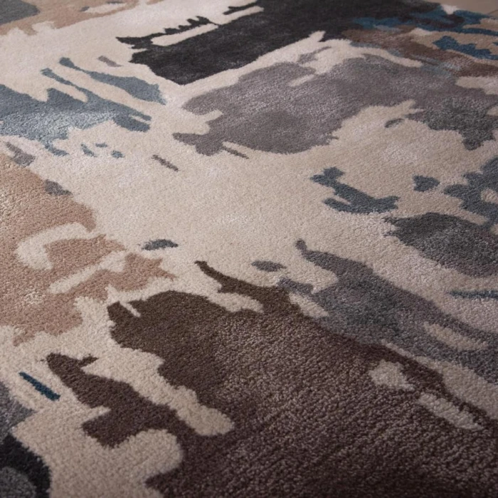 Rizzy Home Kinetic Blue KIN532 5 ft. X 8 ft. Rectangle Rug