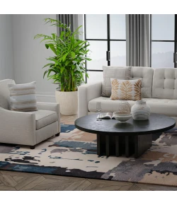 Rizzy Home Kinetic Blue KIN532 9 ft. 9 in. X 12 ft. 9 in. Rectangle Rug