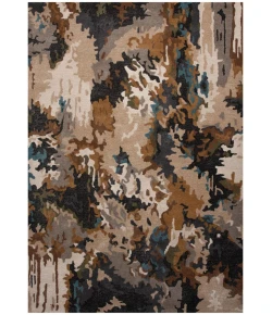 Rizzy Home Kinetic Tan/Multi KIN534 7 ft. 9 in. X 9 ft. 9 in. Rectangle Rug