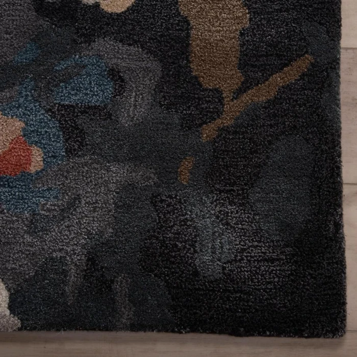 Rizzy Home Kinetic Charcoal KIN660 8 ft. 9 in. X 11 ft. 9 in. Rectangle Rug