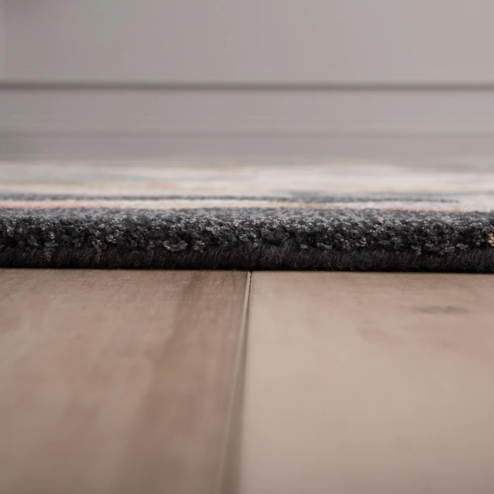 Rizzy Home Kinetic Charcoal KIN660 8 ft. 9 in. X 11 ft. 9 in. Rectangle Rug