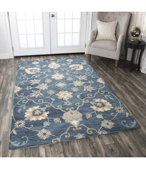 Rizzy Leone Area Rug LO9985 5' x 8' Blue
