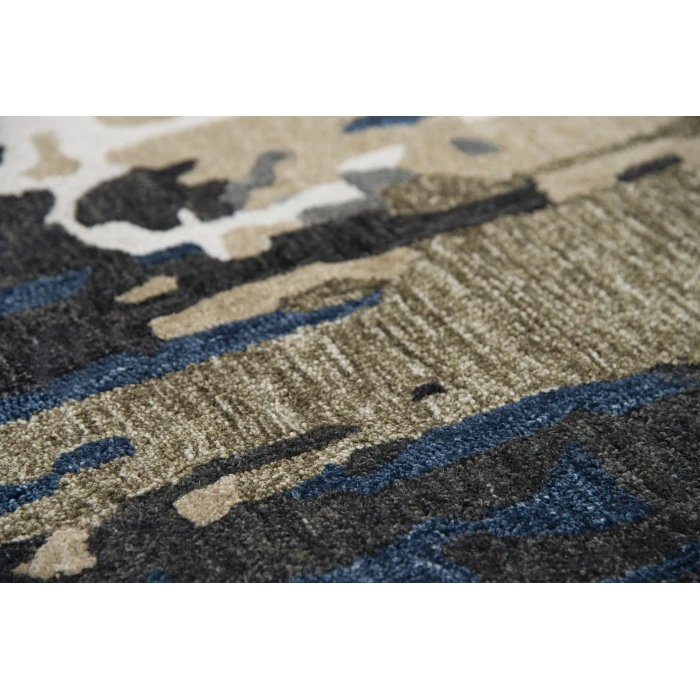 Rizzy Metro Area Rug MET101 7'6" x 9'6" Beige/Blue