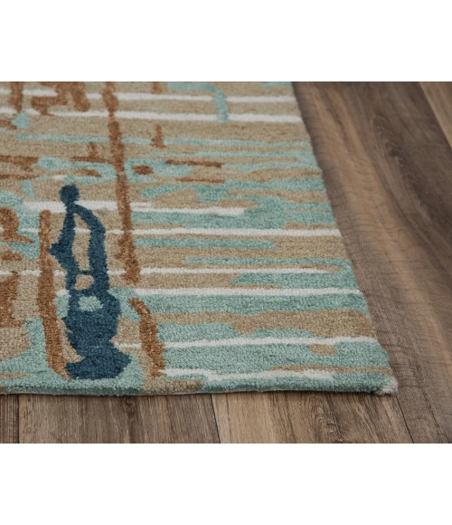 Rizzy Metro Area Rug MET102 5' x 7'6" Gray/Multi