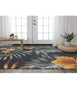 Rizzy Home Miramar MIR969 Charcoal Area Rug 7 ft. 9 in. X 9 ft. 9 in. Rectangle