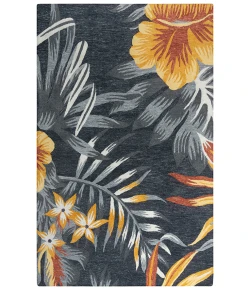 Rizzy Home Miramar MIR969 Charcoal Area Rug 7 ft. 9 in. X 9 ft. 9 in. Rectangle