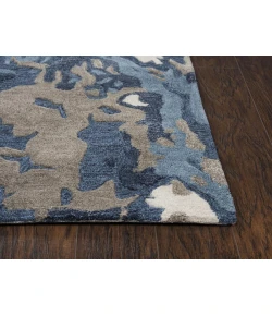 Rizzy Home Mod MO867A Blue / D. Blue Area Rug 2 ft. 6 in. X 8 ft. Rectangle