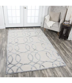 Rizzy Home Monroe ME315A Cream / Dark Gray Area Rug 3 ft. X 5 ft. Rectangle