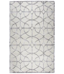 Rizzy Home Monroe ME320A Ivory / Silver Area Rug 8 ft. X 10 ft. Rectangle