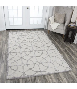 Rizzy Home Monroe ME320A Ivory / Silver Area Rug 8 ft. X 10 ft. Rectangle