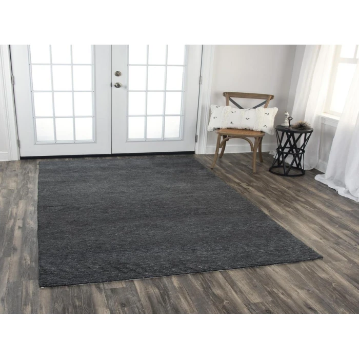Rizzy Mason Park Area Rug MPK103 7'6" x 9'6" Charcoal