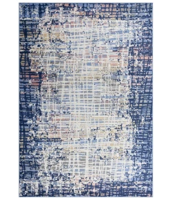 Rizzy Home Marquise MRQ841 Blue Area Rug 5 ft. 2 in. X 7 ft. 3 in. Rectangle