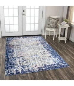 Rizzy Home Marquise MRQ841 Blue Area Rug 5 ft. 2 in. X 7 ft. 3 in. Rectangle