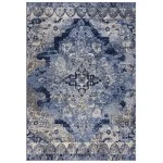 Rizzy Home Marquise MRQ846 Blue Area Rug 5 ft. 2 in. X 7 ft. 3 in. Rectangle
