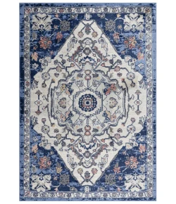 Rizzy Home Marquise MRQ850 Blue Area Rug 5 ft. 2 in. X 7 ft. 3 in. Rectangle