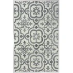 Rizzy Home Matrix MRX102 Gray Area Rug 8 ft. 6 in. X 11 ft. 6 in. Rectangle