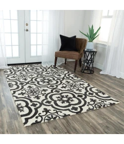 Rizzy Home Matrix MRX104 Black Area Rug 7 ft. 6 in. X 9 ft. 6 in. Rectangle